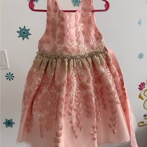 New- American Princess Pink Dress with Gold Accents-size 4